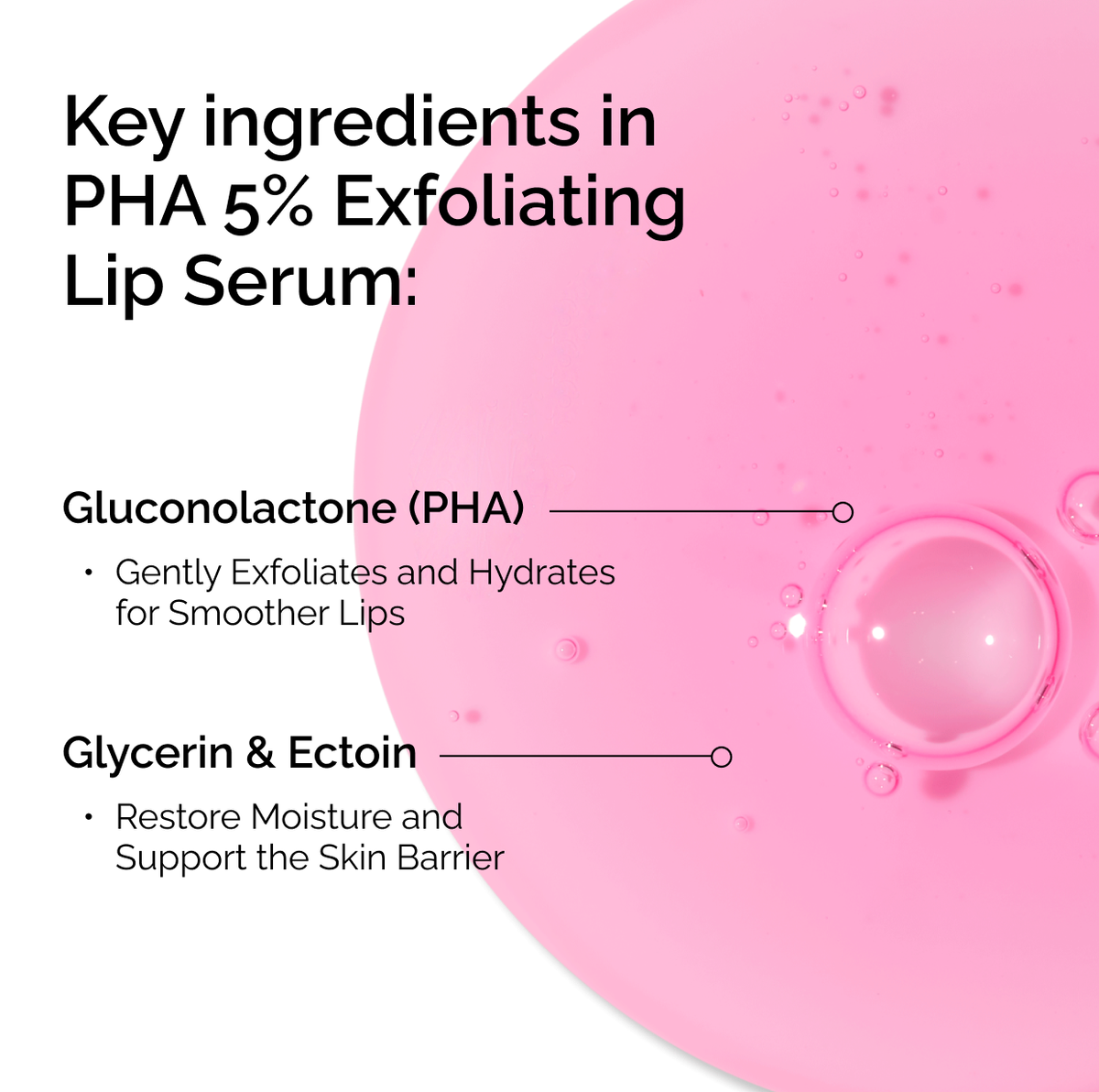 PHA Exfoliating Lip Serum Targeted Serum Care O7