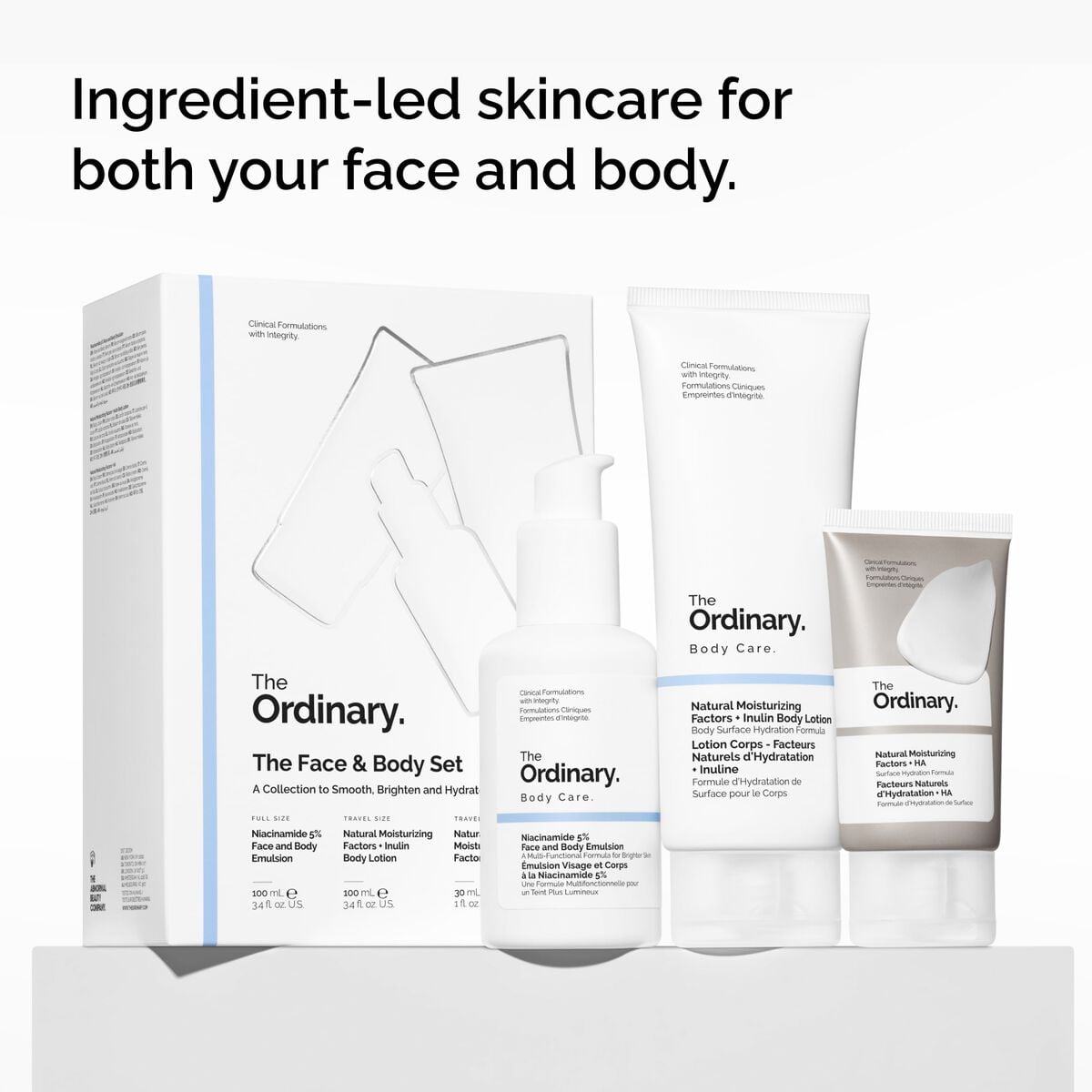 The Face & Body Set Curated Care Set D4